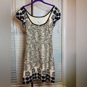 Free People | Beige & Black Tiger print dress | size 8